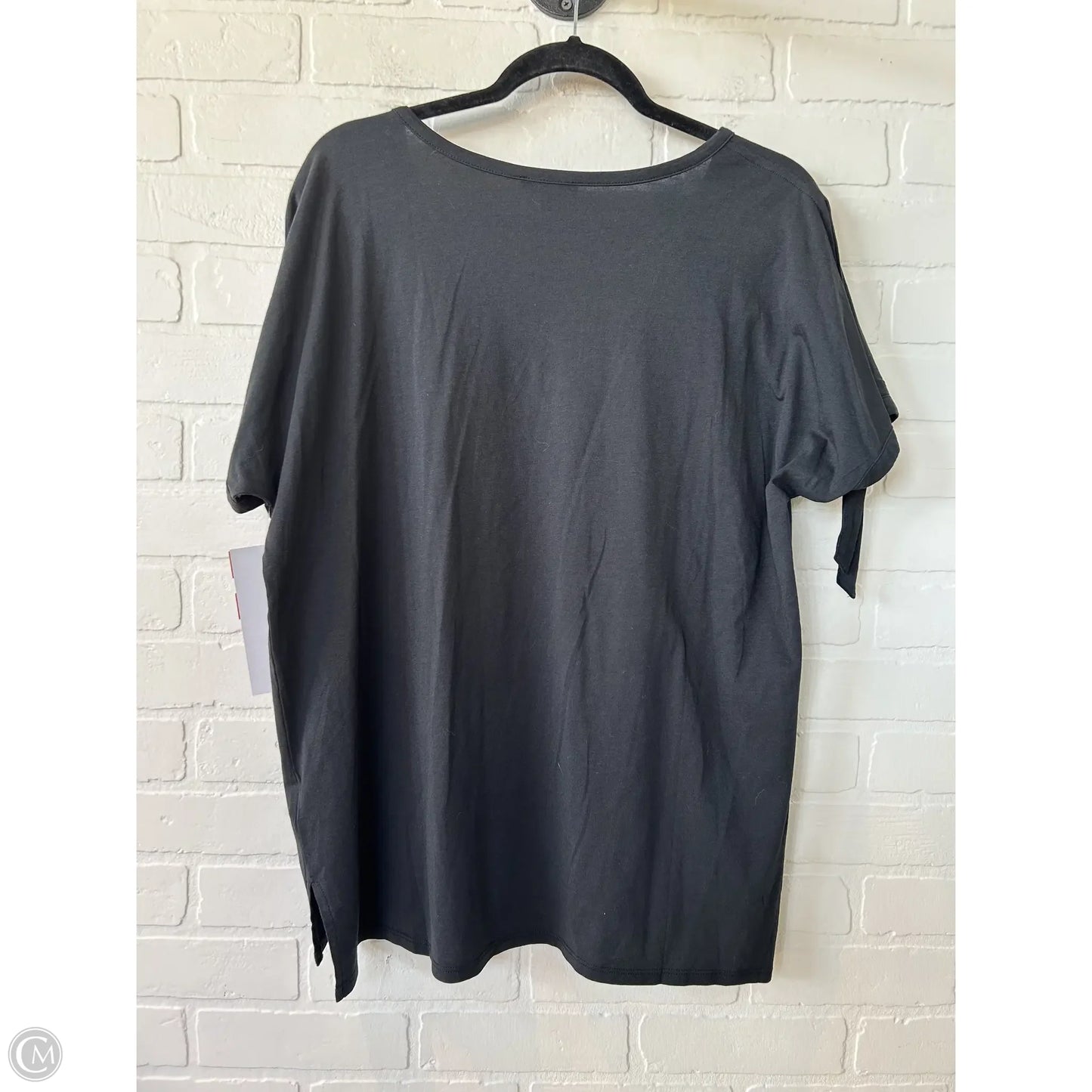 Top Short Sleeve By Not Your Daughters Jeans In Black, Size: Xl