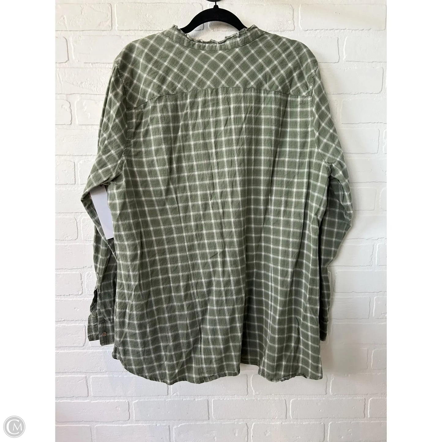 Top Long Sleeve By Eddie Bauer In Green, Size: Xxl