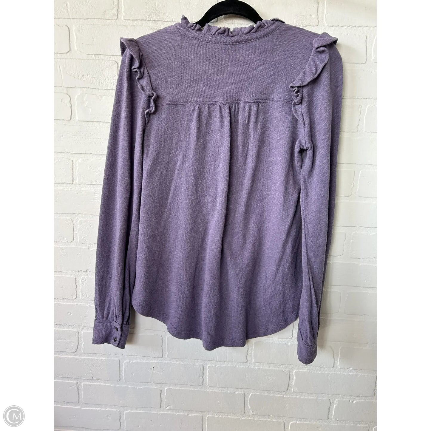 Top Long Sleeve By Pilcro In Purple, Size: Xs