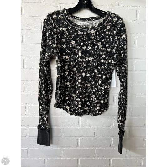 Top Long Sleeve By We The Free In Black & Cream, Size: M