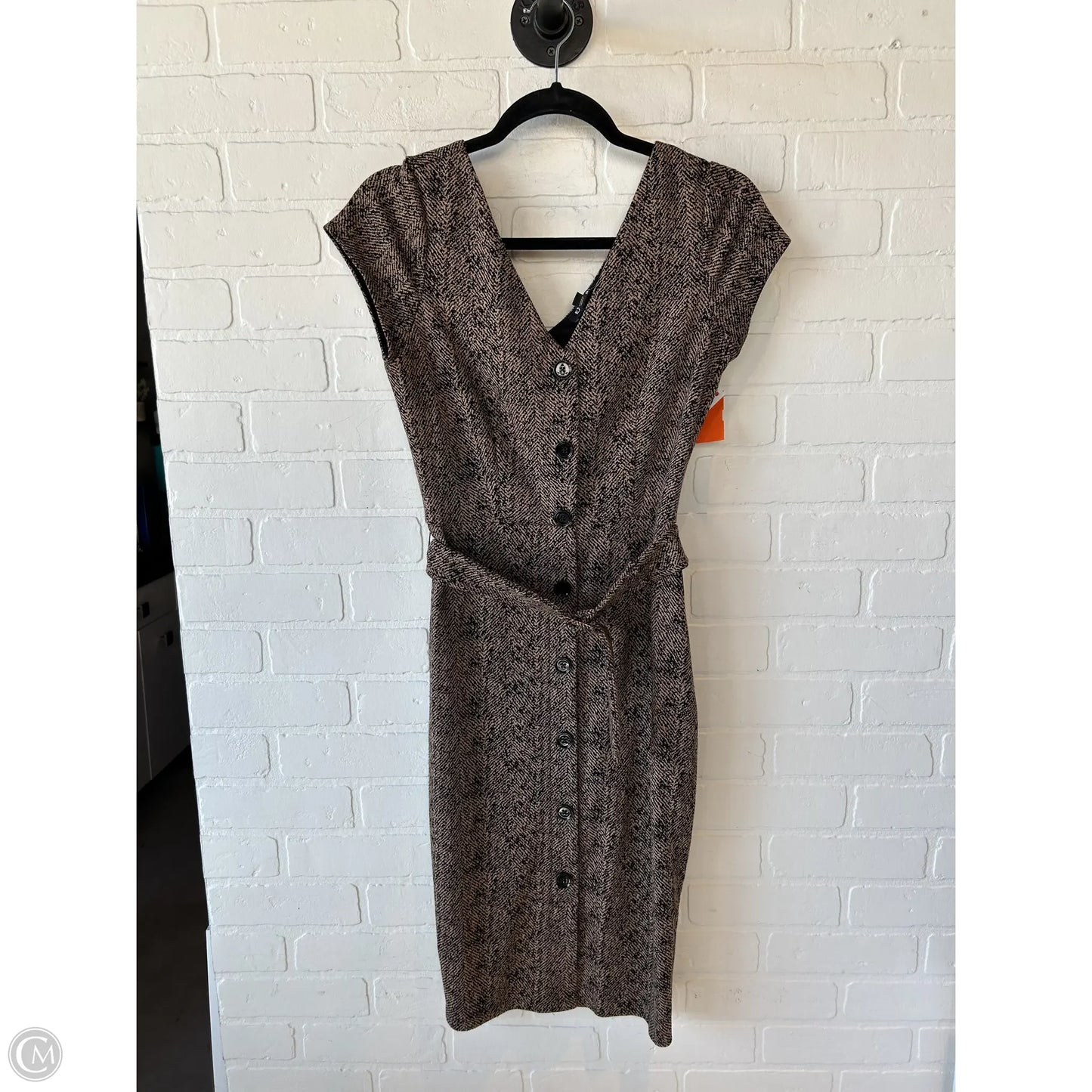 Dress Work By Express In Black & Brown, Size: S