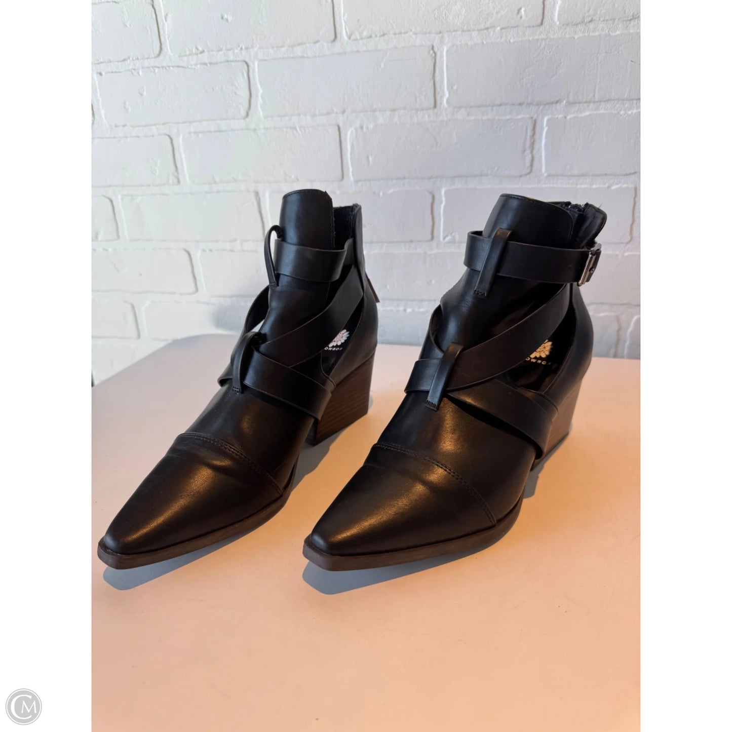 Boots Ankle Heels By Yellow Box In Black, Size: 7.5