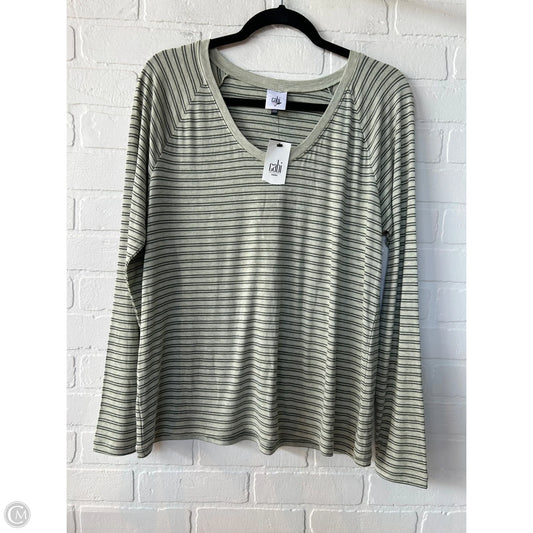 Top Long Sleeve By Cabi In Green, Size: M