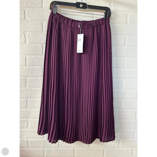 Skirt Midi By Eileen Fisher In Purple, Size: Xs