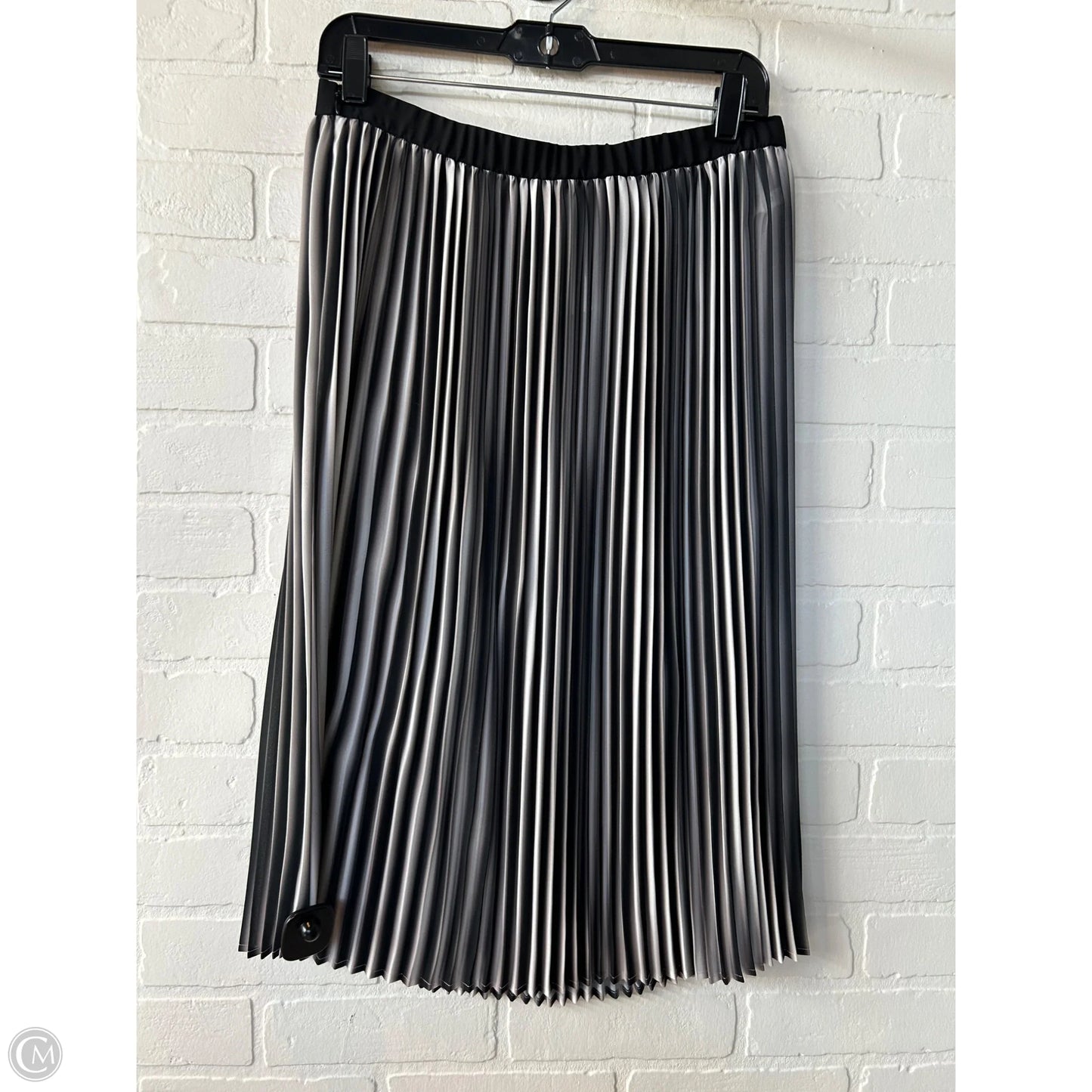 Skirt Midi By Eileen Fisher In Black & Grey, Size: Sp