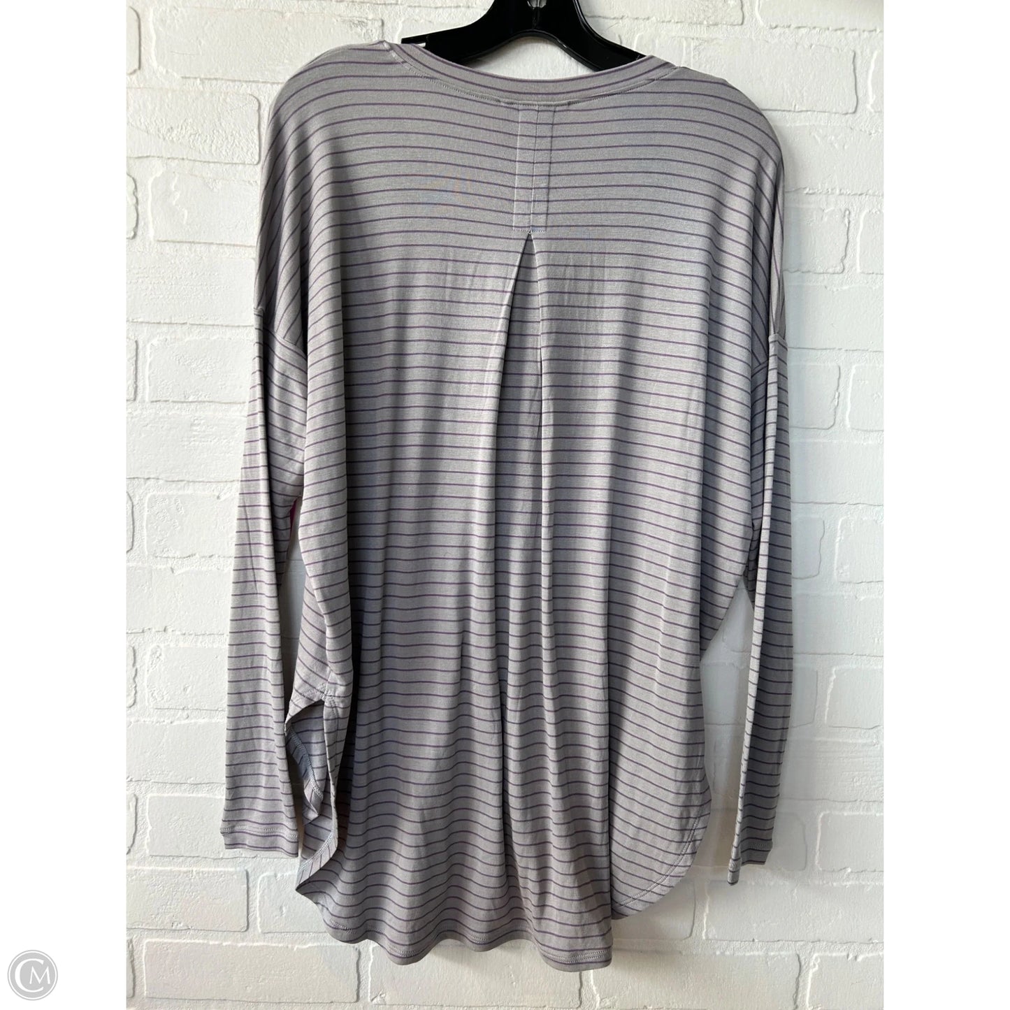 Top Long Sleeve By Cabi In Grey & Purple, Size: S