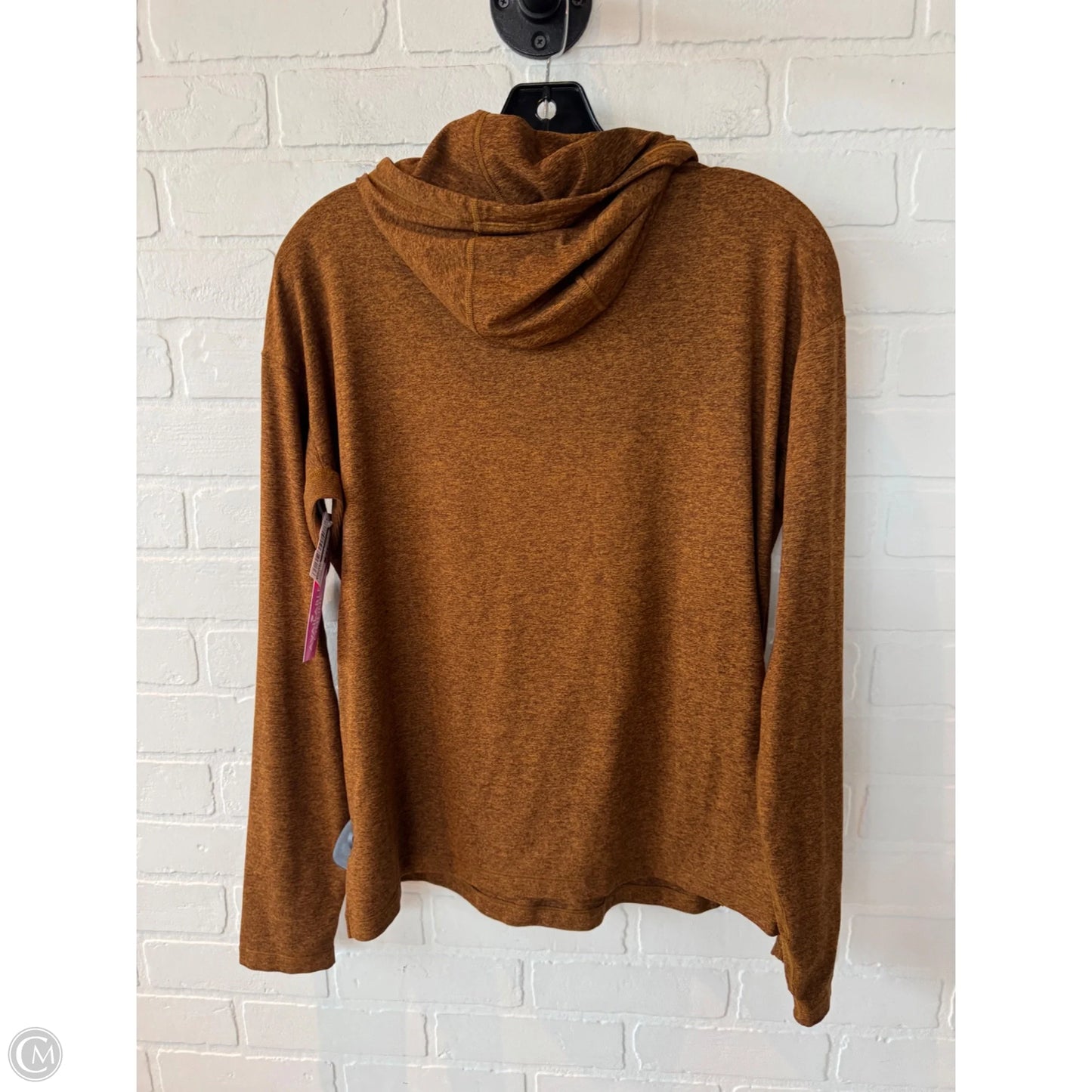 Athletic Top Long Sleeve Hoodie By Athleta In Orange, Size: S