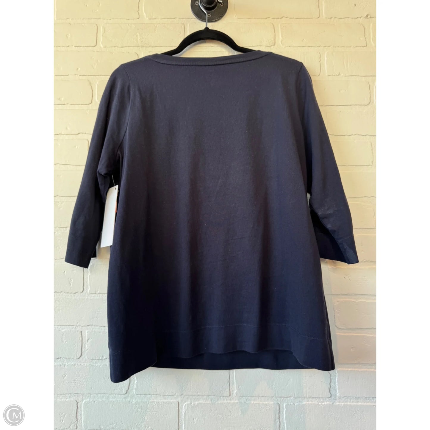 Top Long Sleeve By Talbots In Blue & Pink, Size: 1x