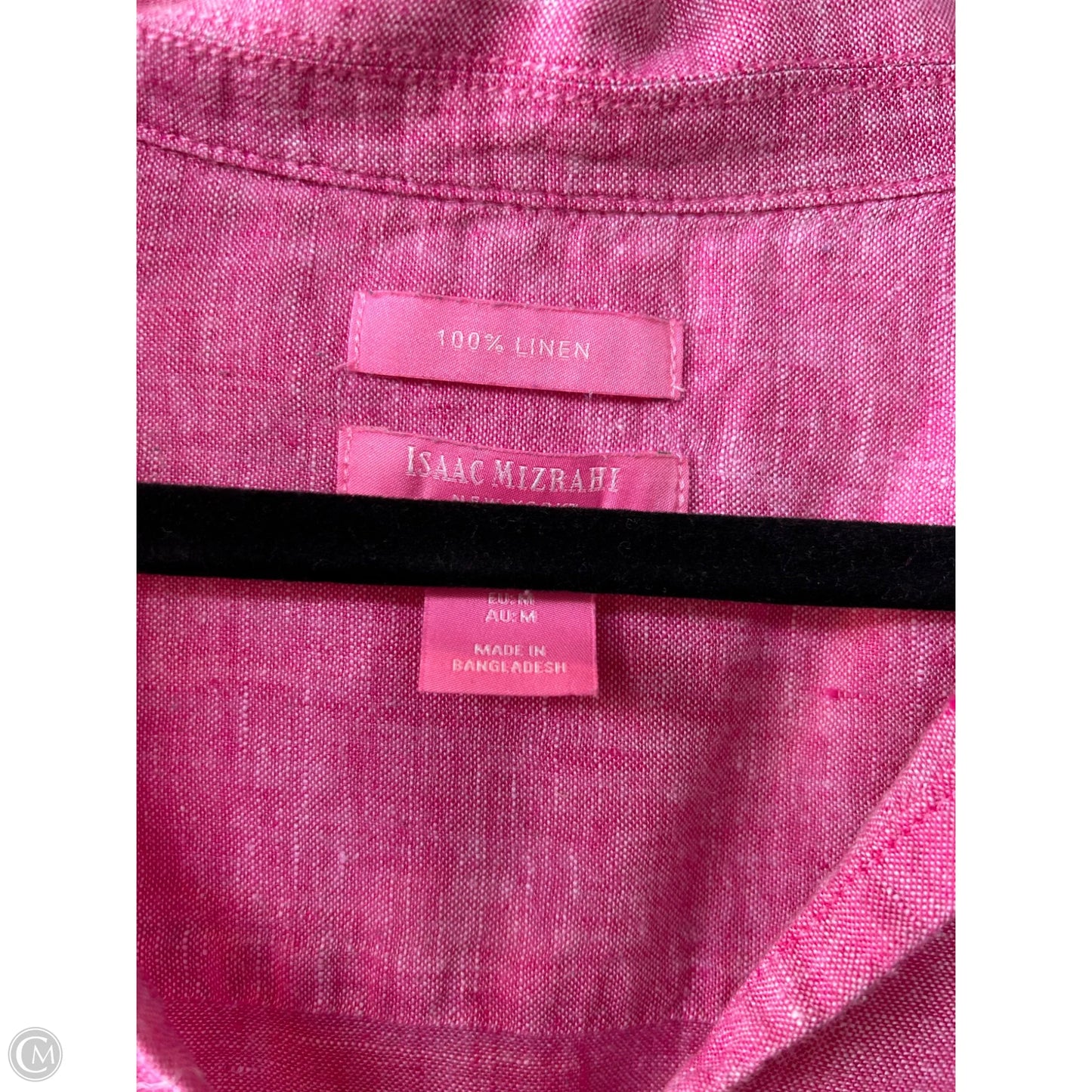 Top Long Sleeve By Isaac Mizrahi In Pink, Size: M