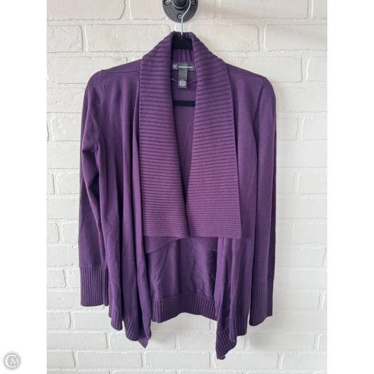 Sweater Cardigan By Inc In Purple, Size: S