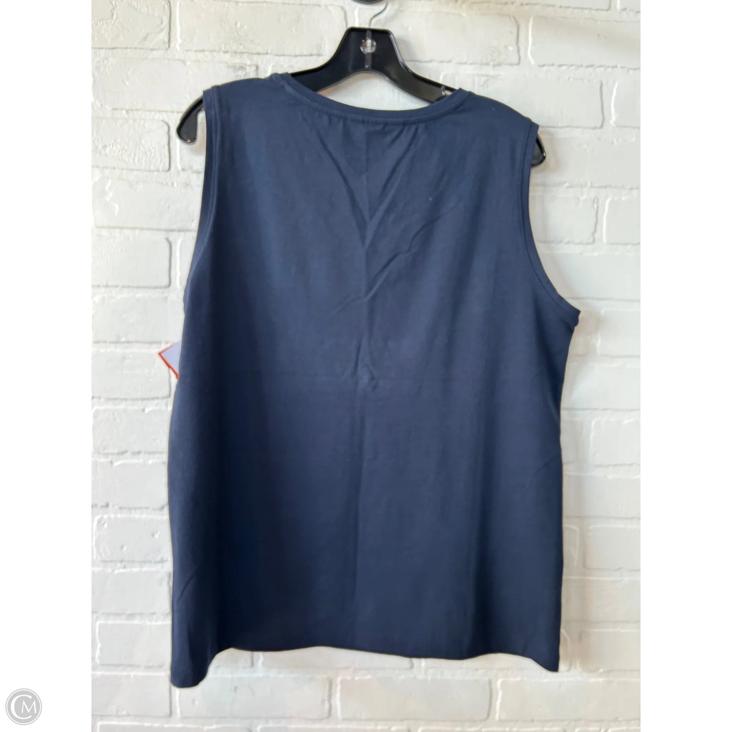 Top Sleeveless By Cj Banks In Blue, Size: Xl