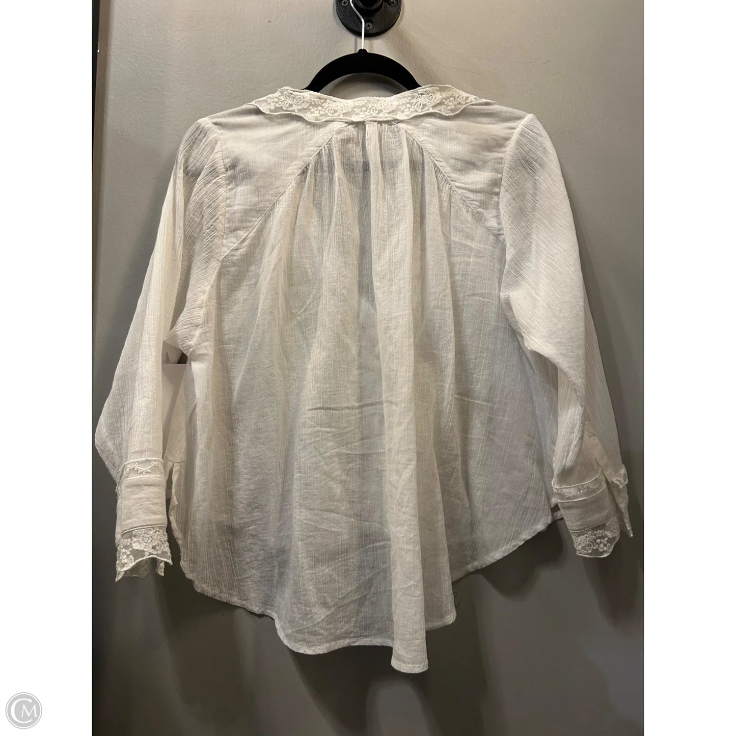 Top Long Sleeve By Free People In White, Size: Xs