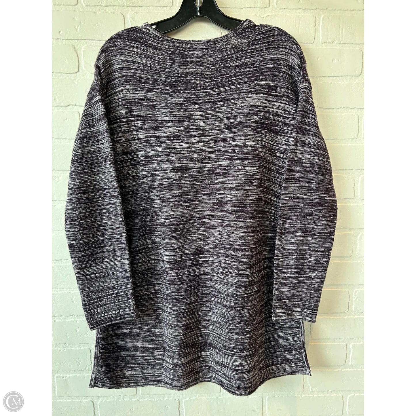 Sweater By Ellen Tracy In Purple, Size: L
