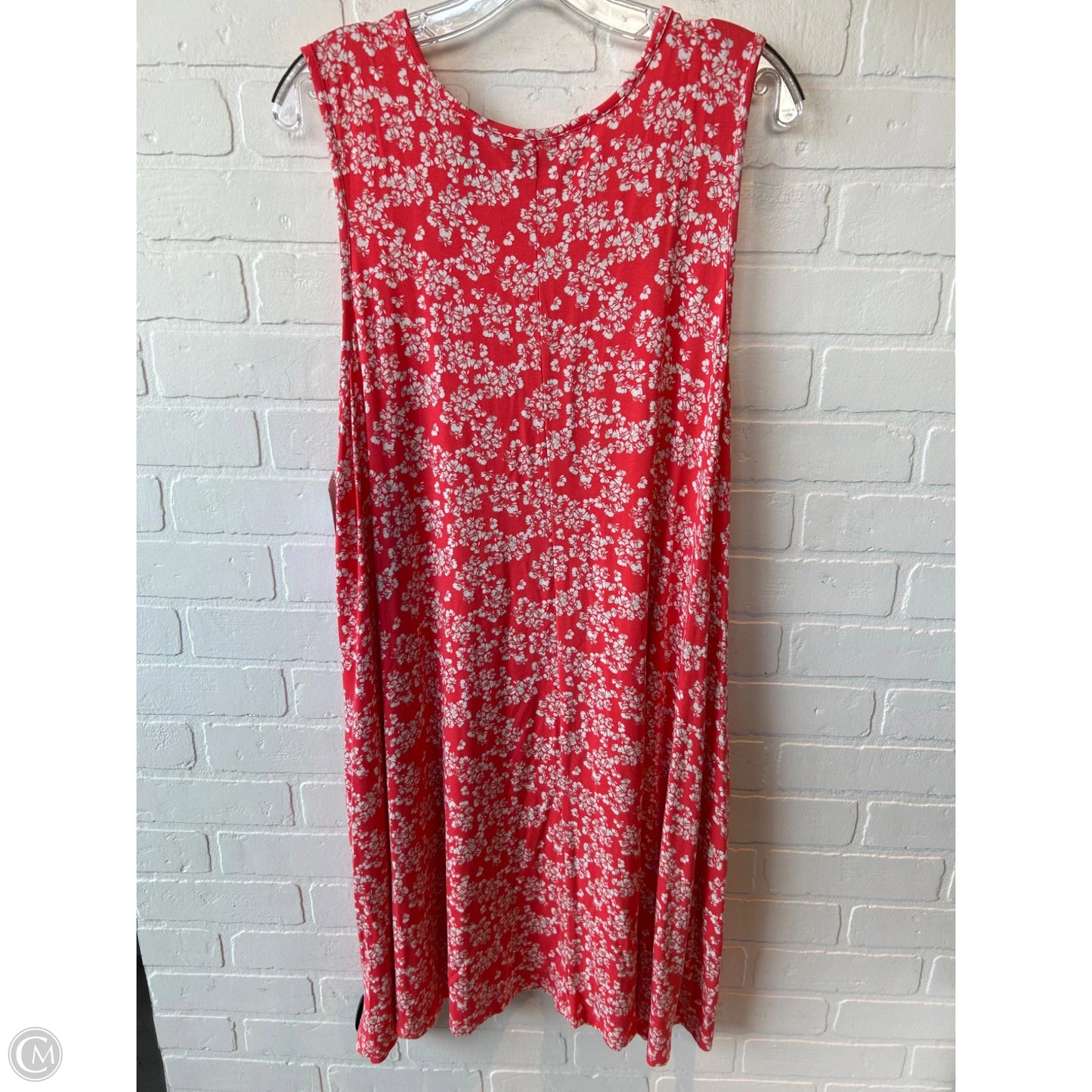 Dress Casual Short By Rachel Zoe In Pink & White, Size: 1x