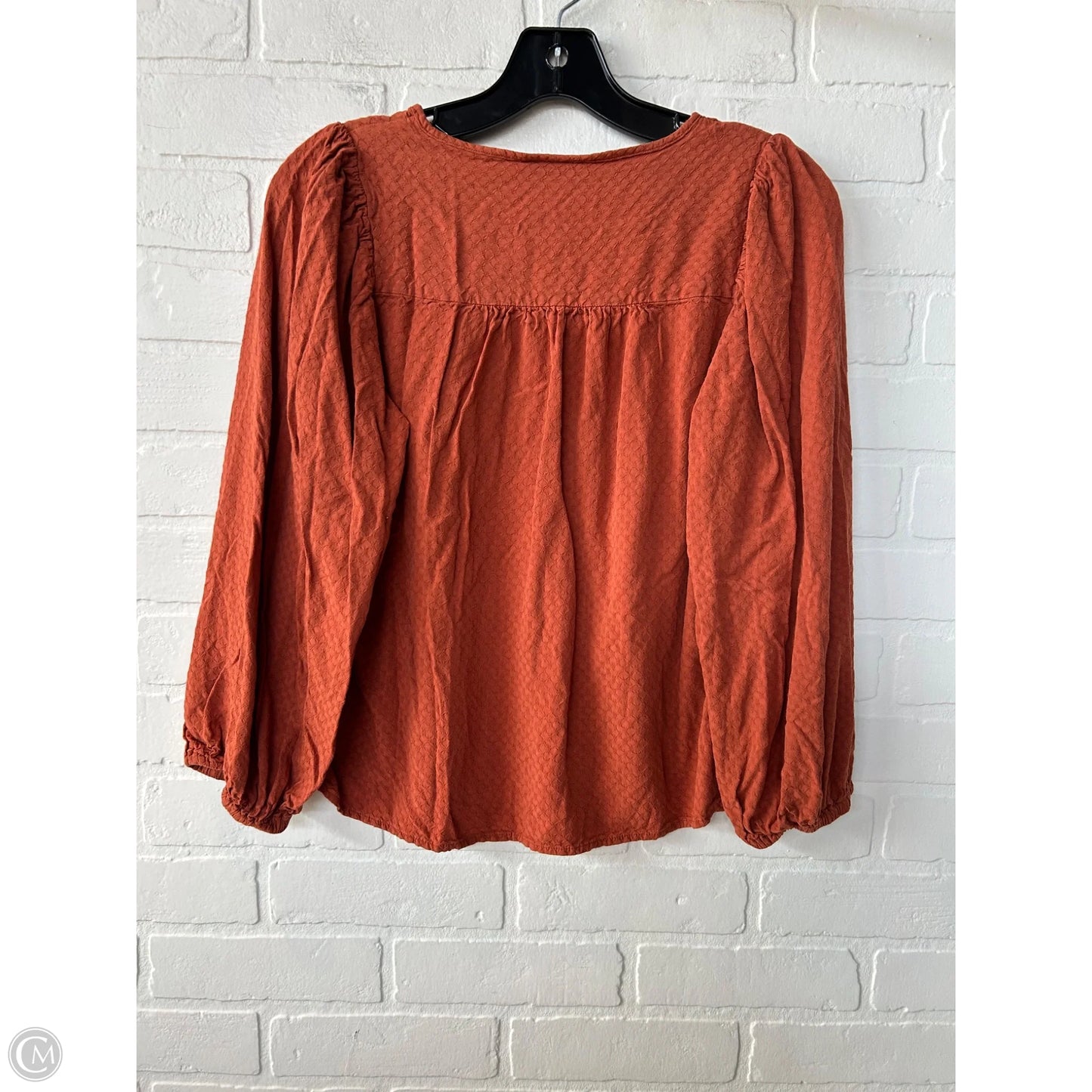 Top Long Sleeve By Universal Thread In Orange, Size: S