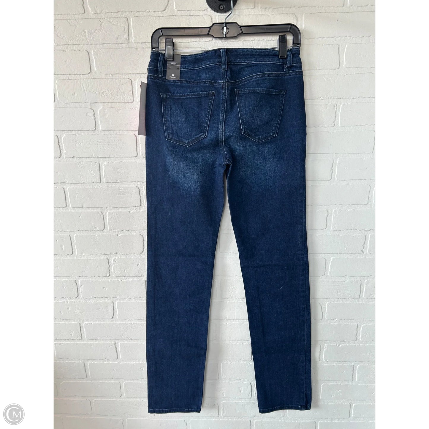 Jeans Straight By White House Black Market In Blue Denim, Size: 0