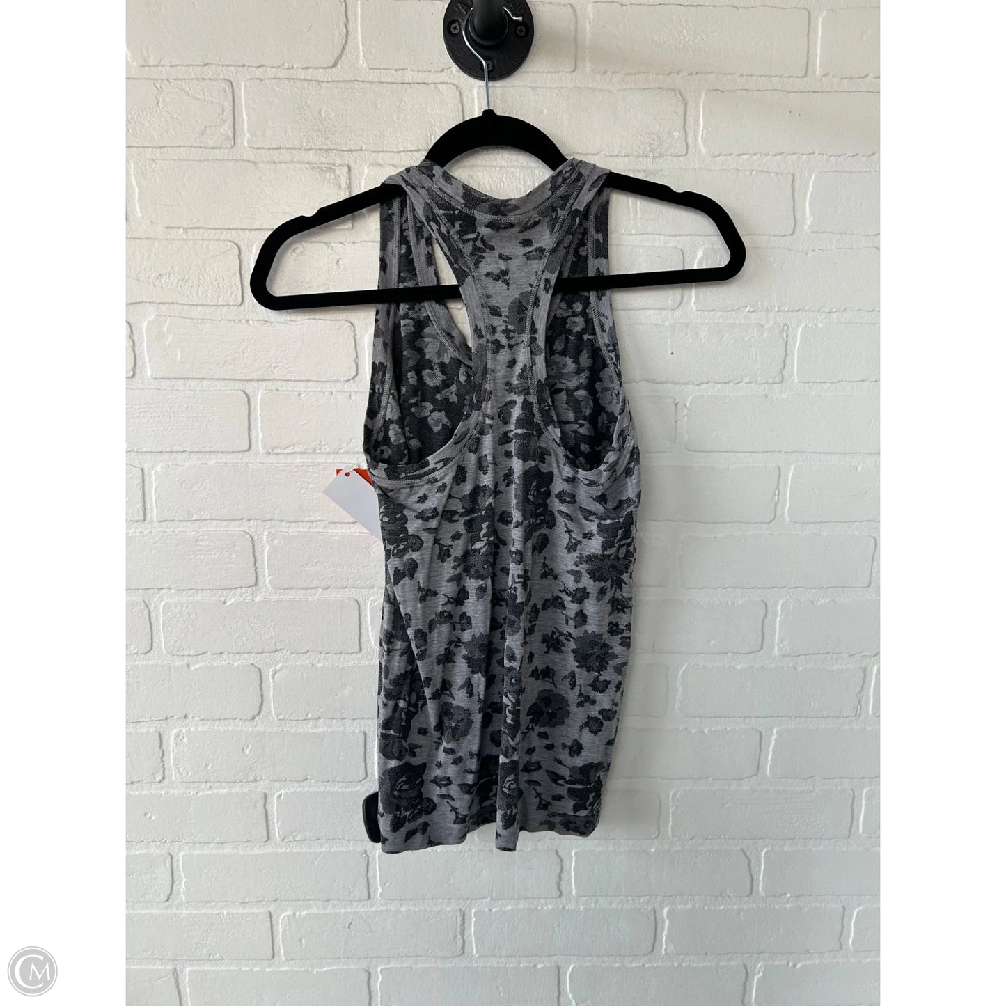 Athletic Tank Top By Lululemon In Black & Grey, Size: Xs