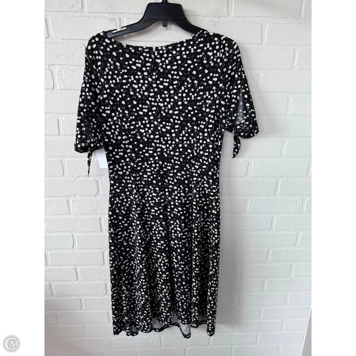 Dress Casual Midi By Talbots In Black & White, Size: S