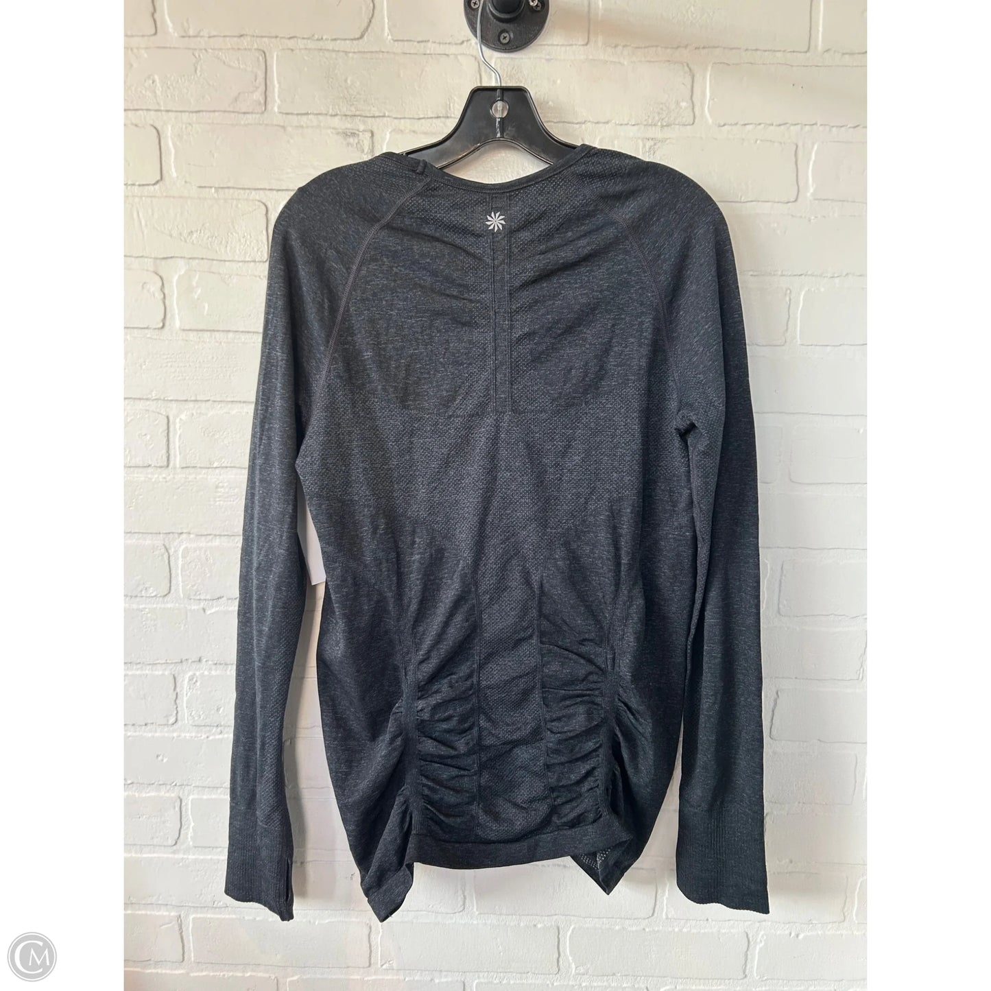 Athletic Top Long Sleeve Crewneck By Athleta In Black, Size: L