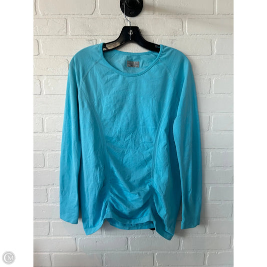 Athletic Top Long Sleeve Crewneck By Athleta In Blue, Size: L