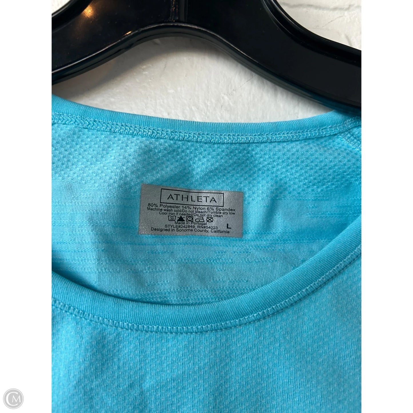 Athletic Top Long Sleeve Crewneck By Athleta In Blue, Size: L