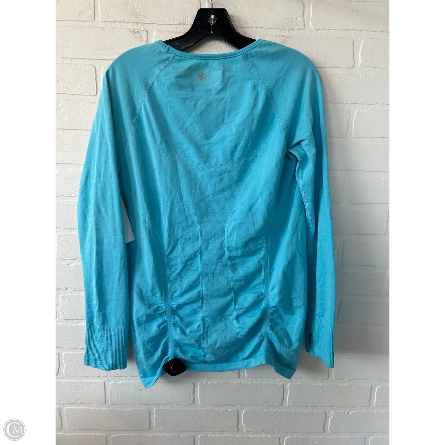 Athletic Top Long Sleeve Crewneck By Athleta In Blue, Size: L