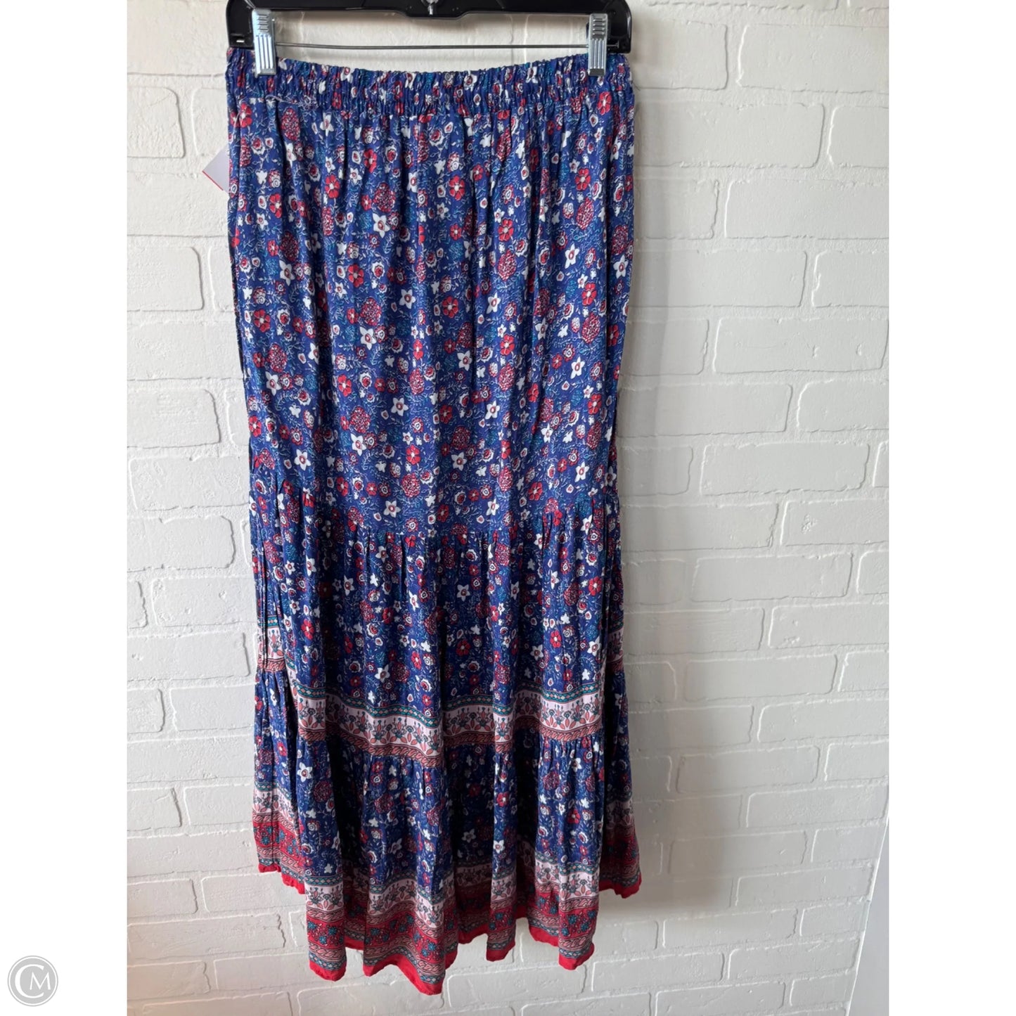 Skirt Maxi By Knox Rose In Blue & Red, Size: 4