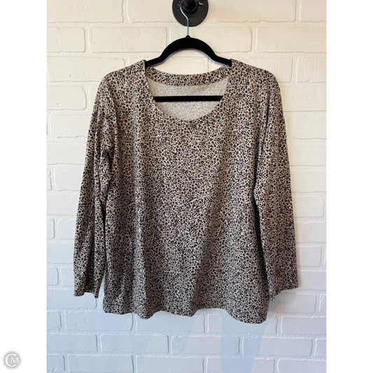 Top Long Sleeve By J. Jill In Brown, Size: Lp