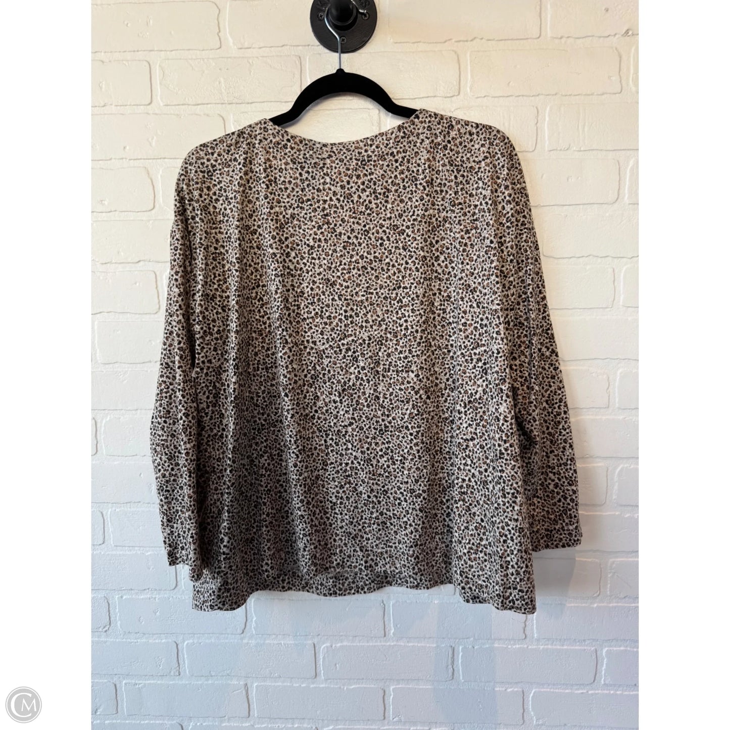 Top Long Sleeve By J. Jill In Brown, Size: Lp