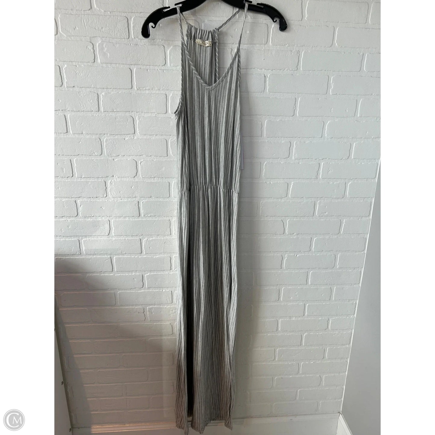 Dress Casual Maxi By olivia rae In Grey & White, Size: M