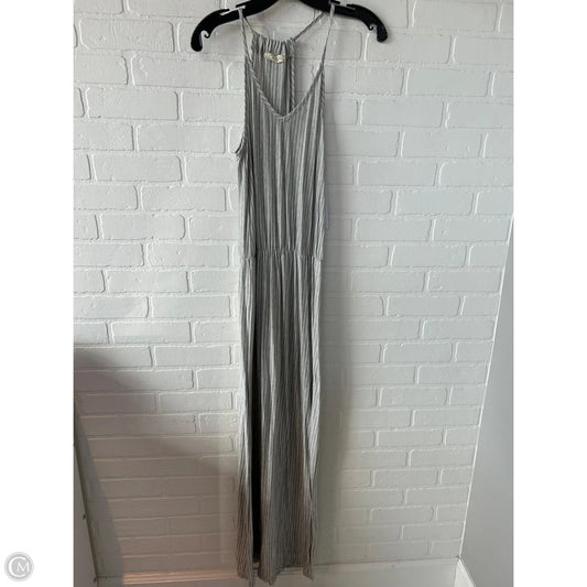 Dress Casual Maxi By olivia rae In Grey & White, Size: M
