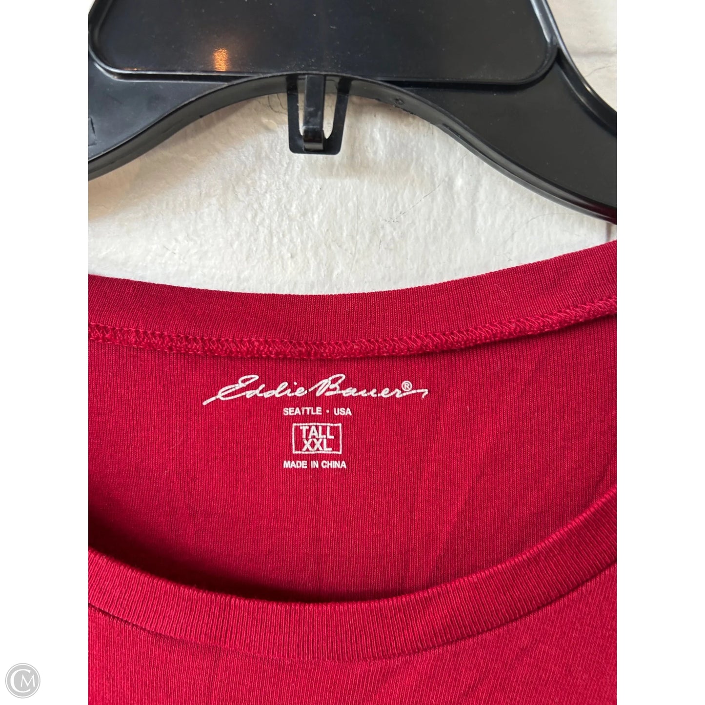 Top Long Sleeve Basic By Eddie Bauer In Red, Size: Xxl