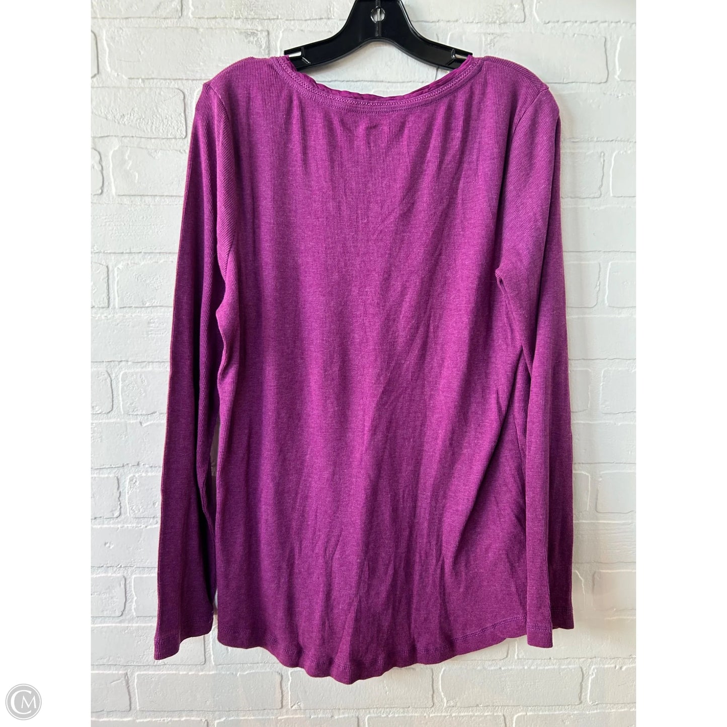 Top Long Sleeve By Eddie Bauer In Purple, Size: Xxl