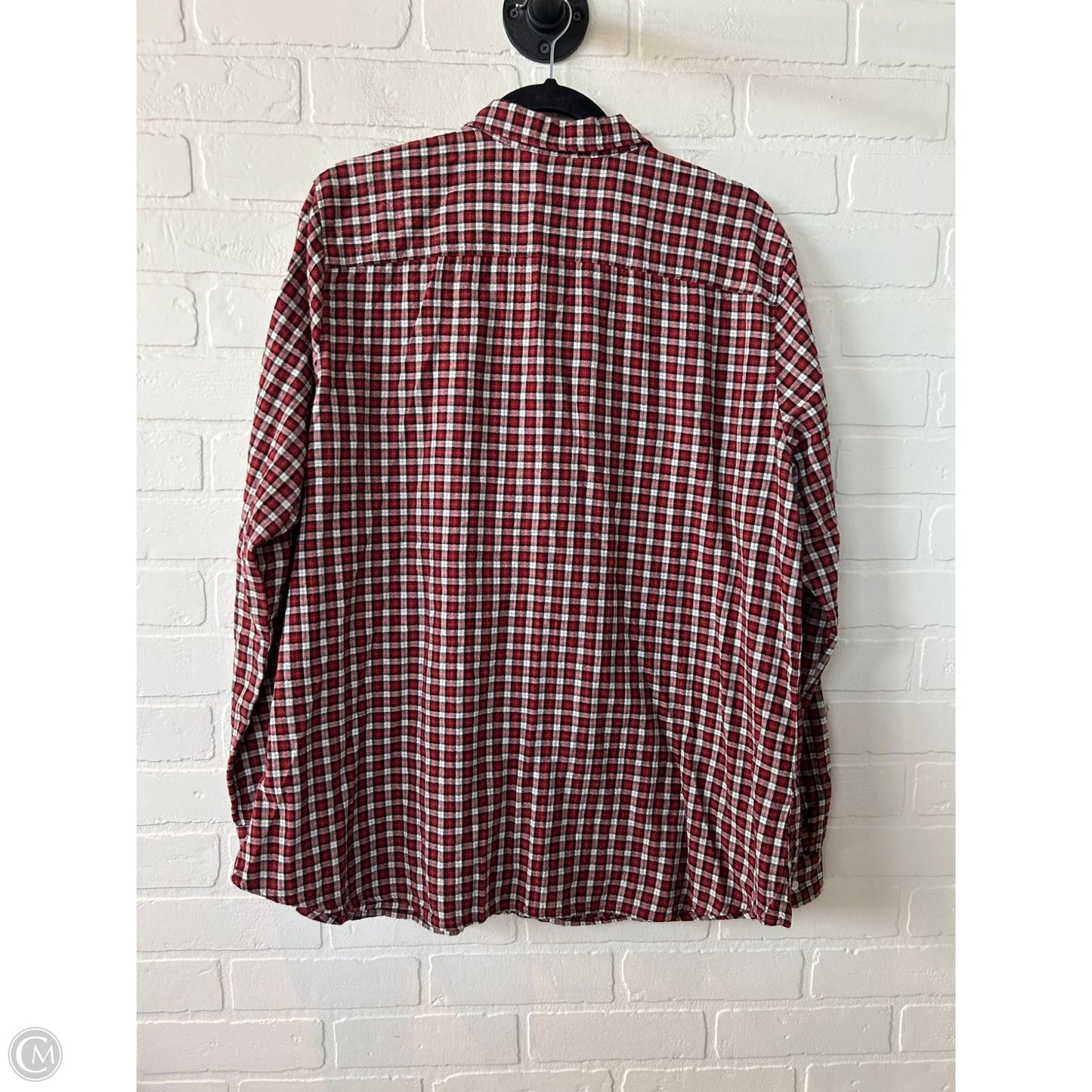 Top Long Sleeve By Eddie Bauer In Red, Size: 2x