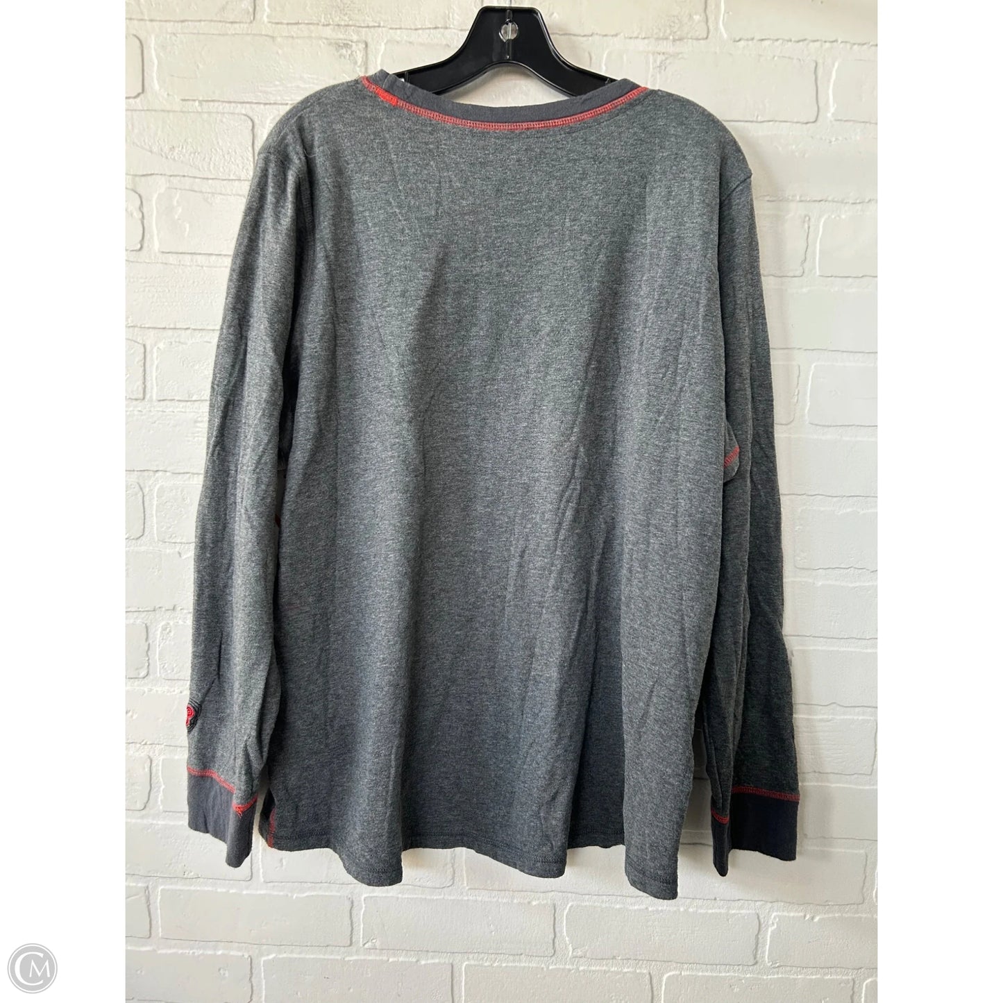 Top Long Sleeve By Eddie Bauer In Grey, Size: 2x