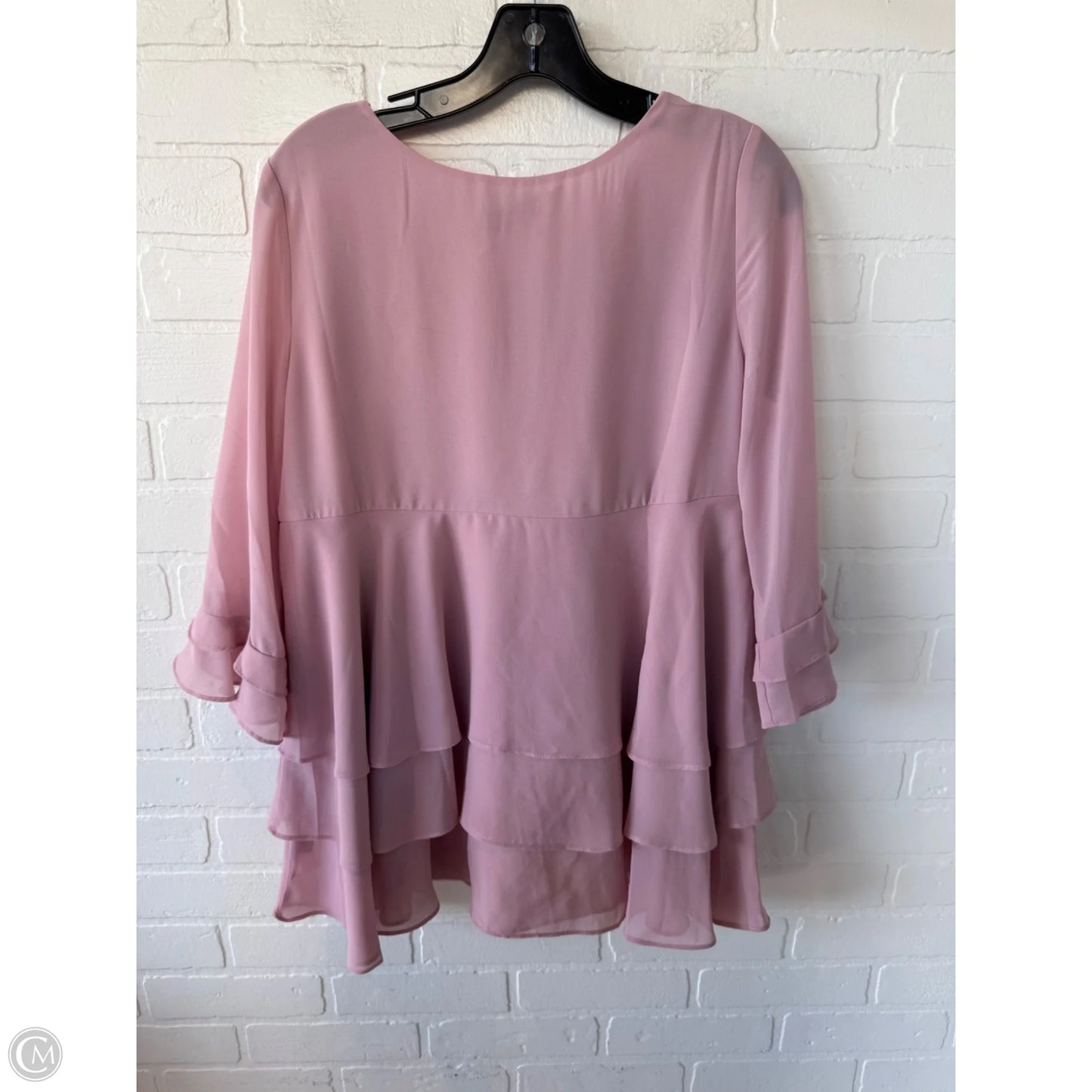 Top Long Sleeve By Davi & Dani In Pink, Size: L