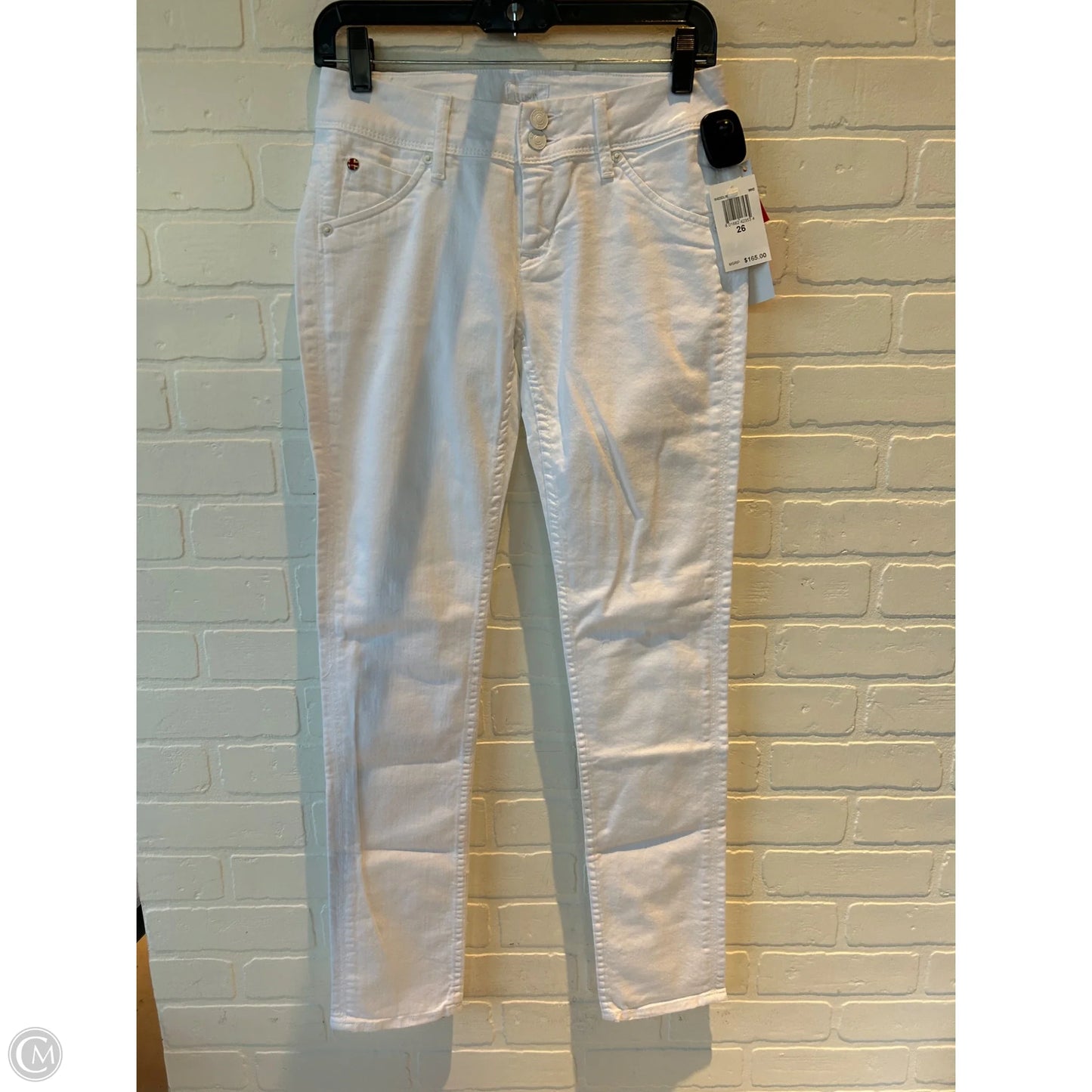 Jeans Skinny By Hudson In White Denim, Size: 2