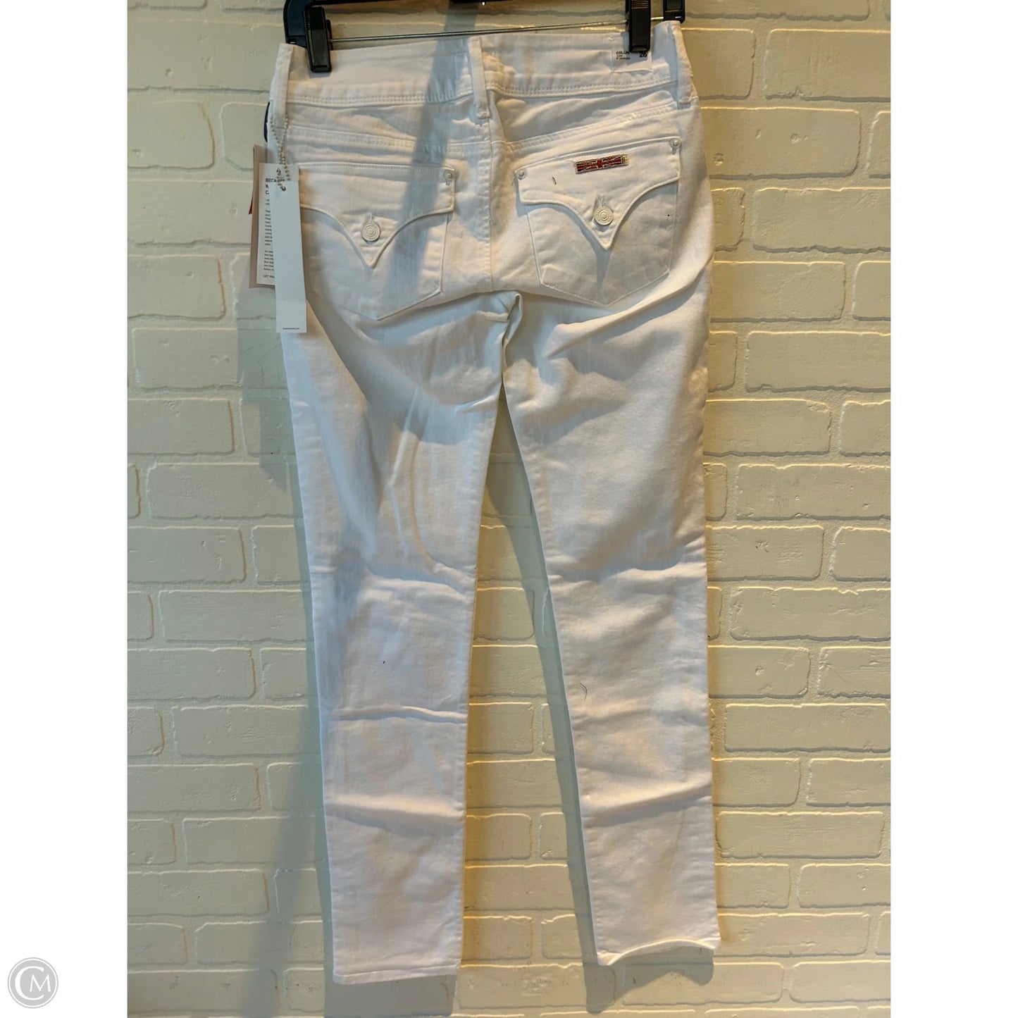 Jeans Skinny By Hudson In White Denim, Size: 2