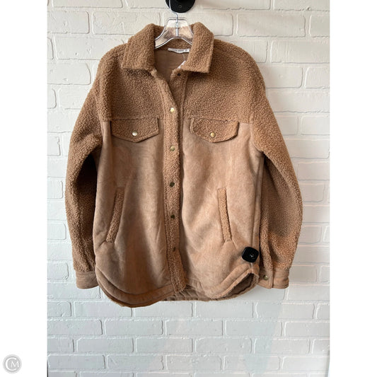 Jacket Shirt By 12th tribe In Tan, Size: S