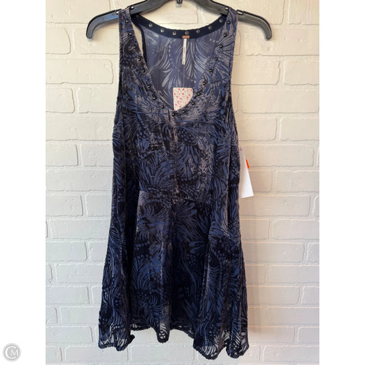 Dress Casual Short By Free People In Blue & Grey, Size: Xs