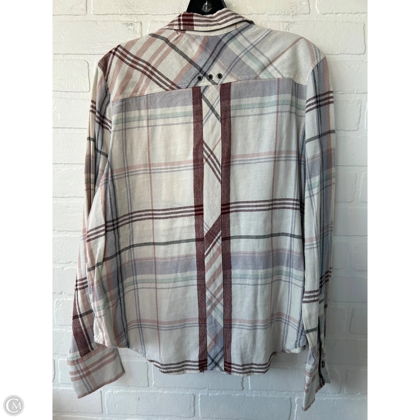 Top Long Sleeve By Free People In Red & Tan, Size: Xs