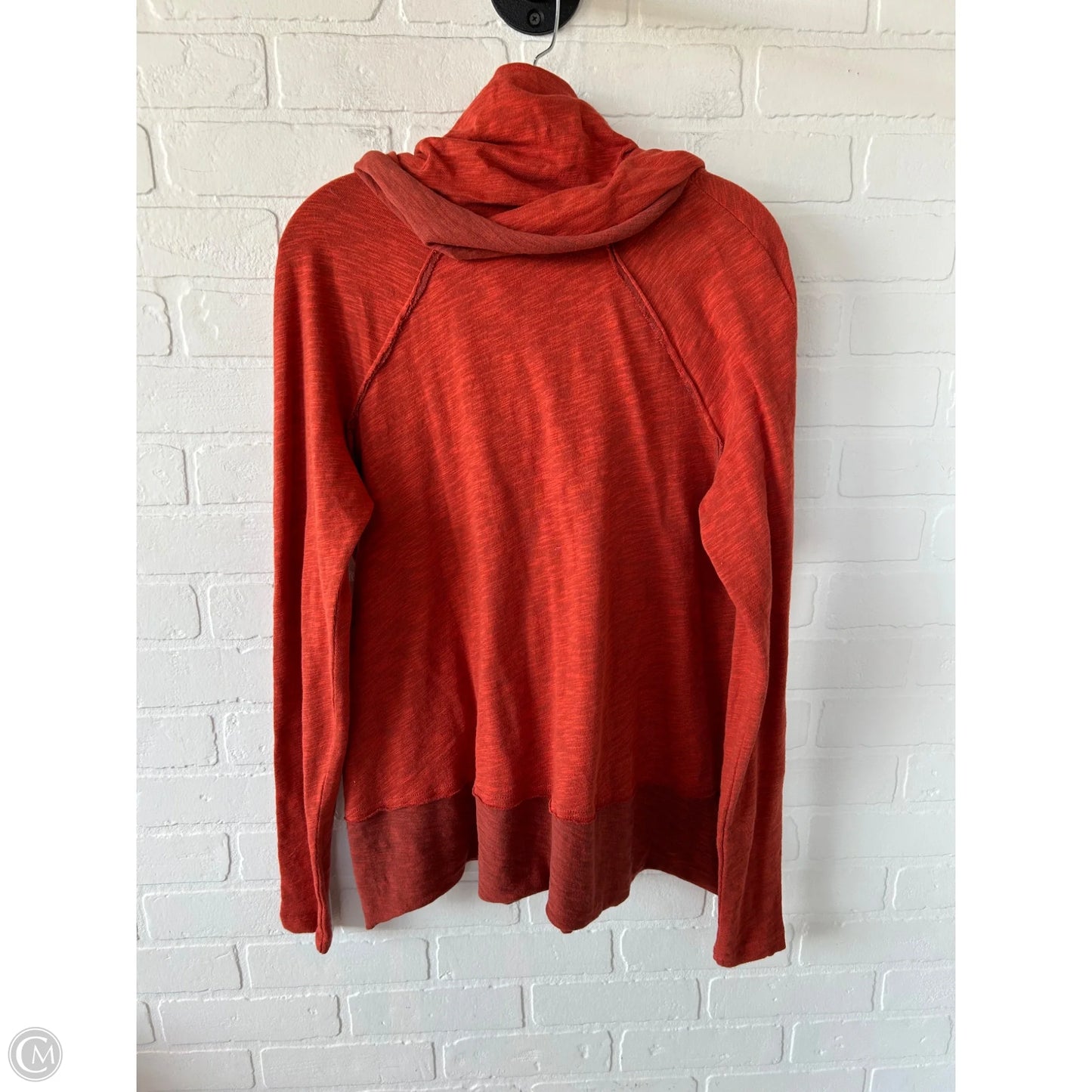 Top Long Sleeve By Free People In Orange, Size: Osfm