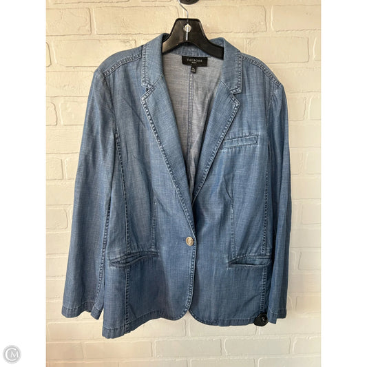 Blazer By Talbots In Blue Denim, Size: Xlp