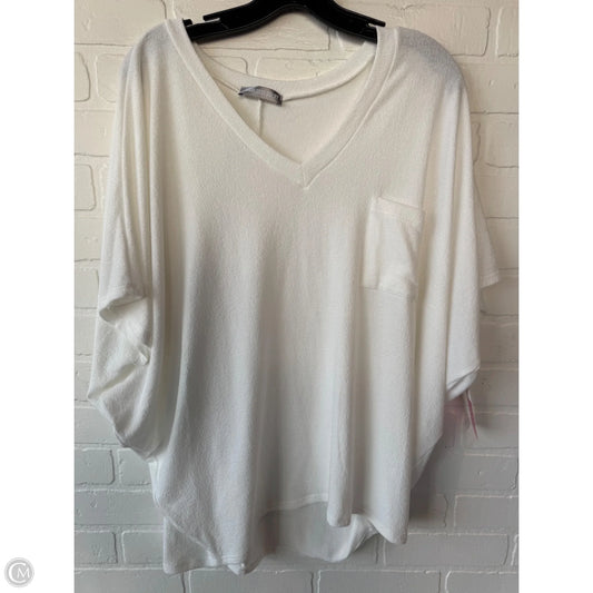 Top Short Sleeve By charlotte avery In White, Size: L