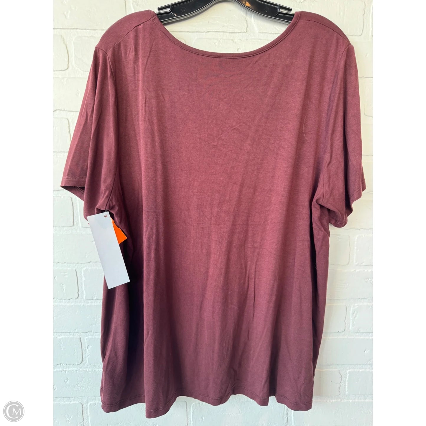 Top Short Sleeve Basic By Old Navy In Brown, Size: Xl