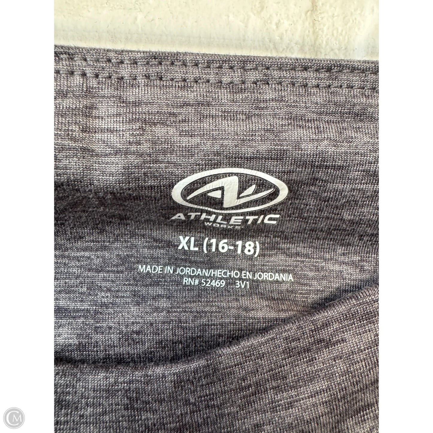 Athletic Shorts By Athletic Works In Grey, Size: 16