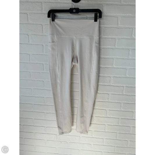 Athletic Leggings By Rbx In Cream, Size: 8