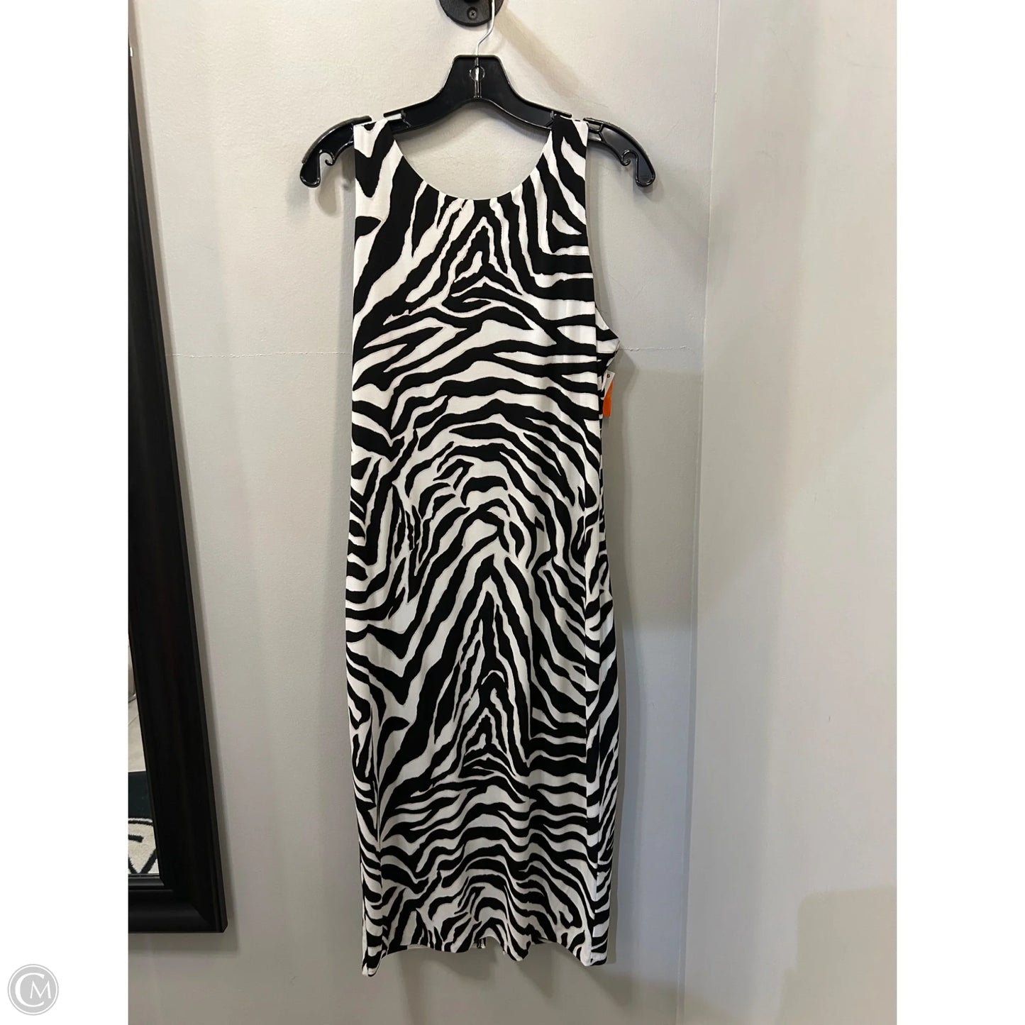 Dress Casual Midi By White House Black Market In Black & White, Size: M