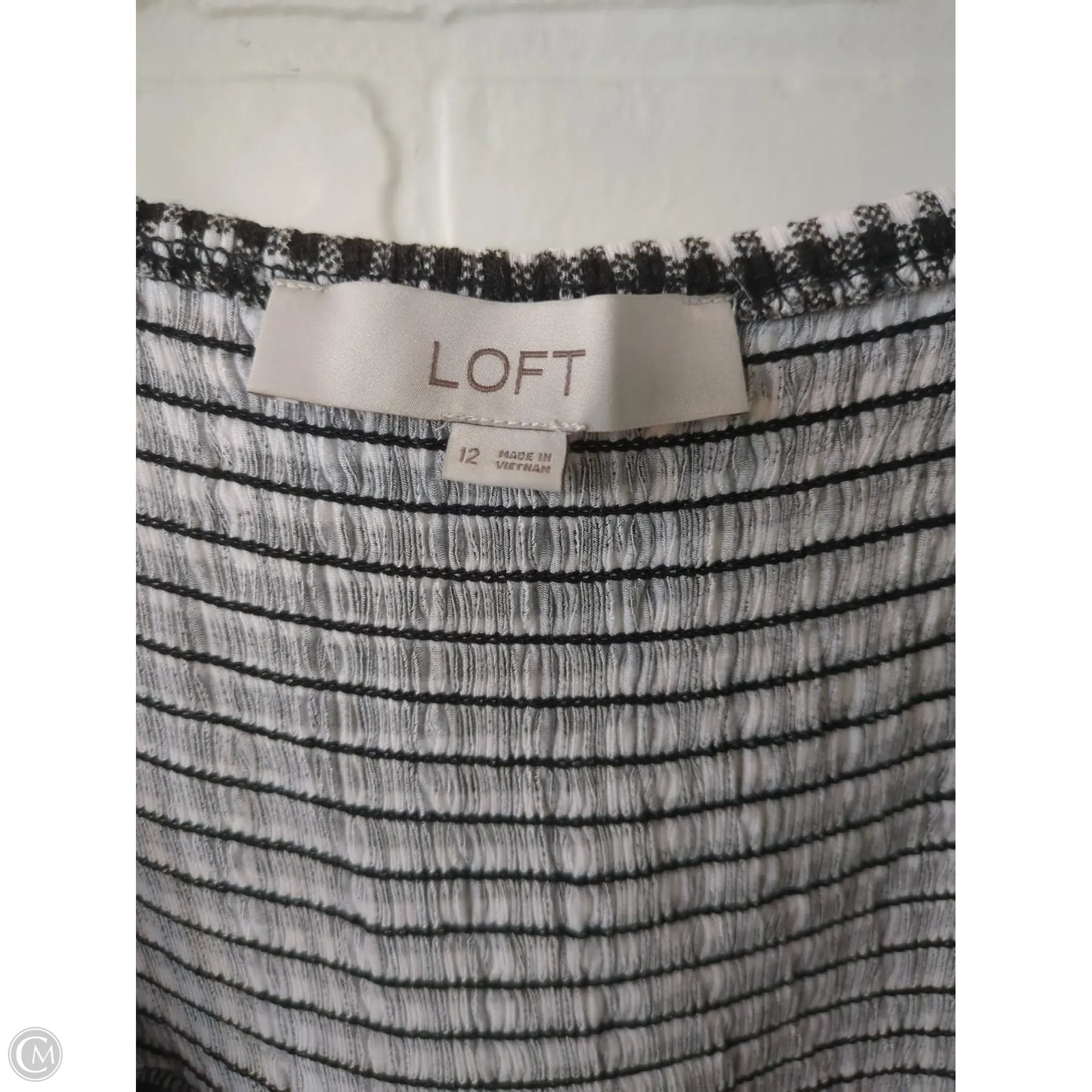 Dress Casual Short By Loft In Black & White, Size: L