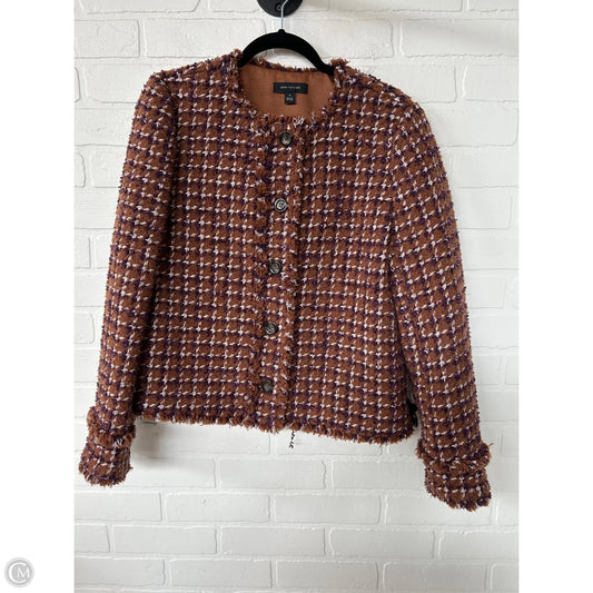 Blazer By Ann Taylor In Brown & Purple, Size: M